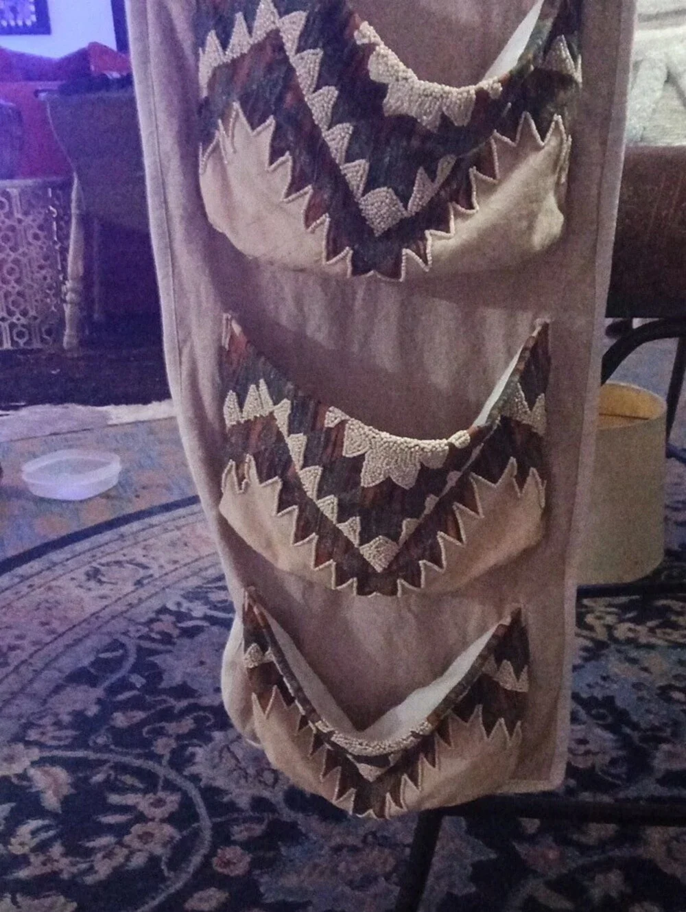 Handmade beige hanging